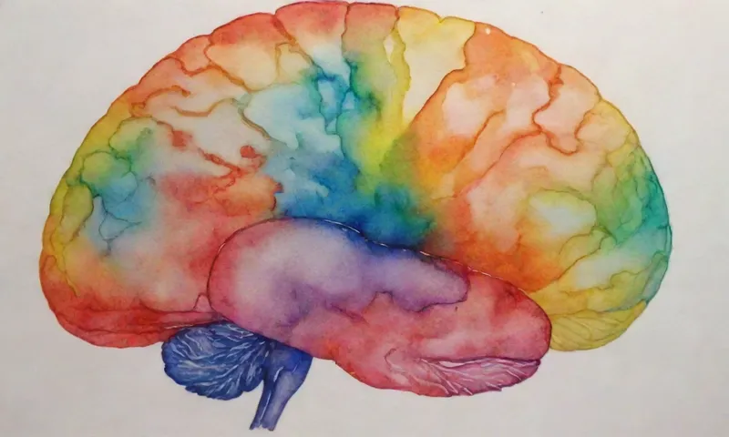 Un acercamiento de un periódico académico con una mano humana sosteniendo delicadamente sobre un mapa cerebral que pulsa con colores vibrantes y conexiones intrincadas.