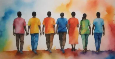 Un grupo diverso de individuos se une en terrenos variables
