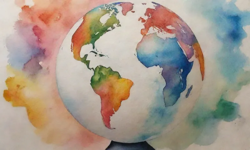 Un globo, con varios países ilustrados por rostros individuales mostrando diversas emociones, algunos sonriendo, otros estéricos pero decididos, simbolizando negocios resilientes navegando por diversos desafíos.