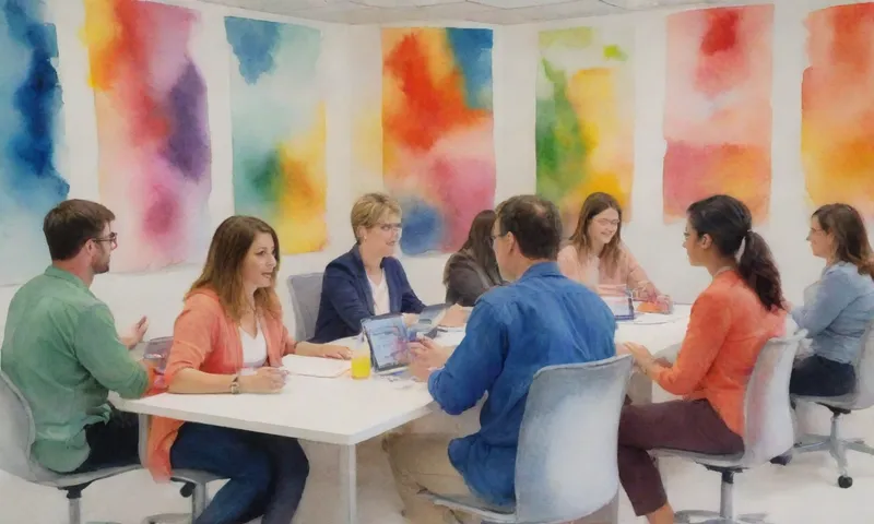 Un grupo diverso de empleados que irradian empoderamiento y propósito, conectan y se dedican a soluciones innovadoras como se visualiza mediante la colaboración, la tecnología y la comunicación a través de cápsulas de espacio de trabajo en diferentes niveles de actividad.