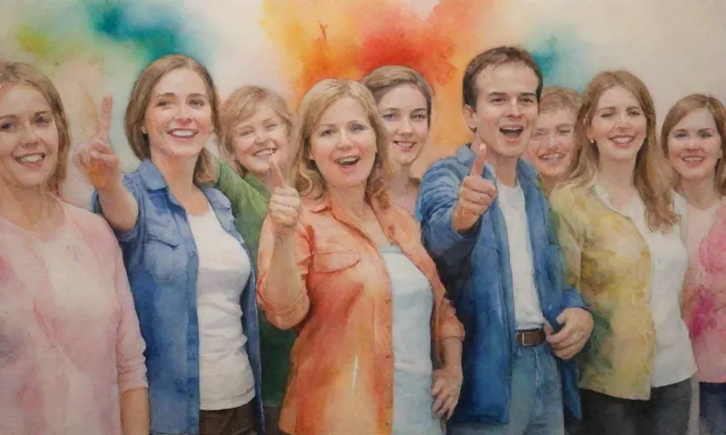 Un organizador comunitario hace gestos hacia un grupo de residentes, sus rostros se alumbran con esperanza, como un gráfico que muestra las crecientes tasas de desempleo juvenil detrás de ellos.