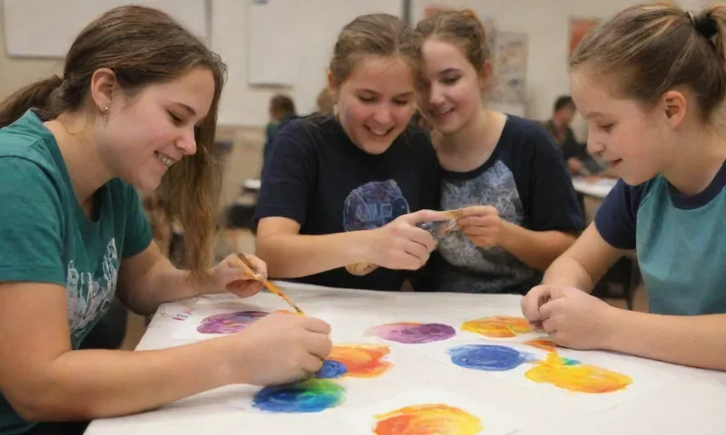 Un grupo diverso de estudiantes que participan con actividades STEM prácticas, sonríe reflejando la emoción, la resiliencia evidente a través de sus esfuerzos de colaboración durante un taller inspirador.