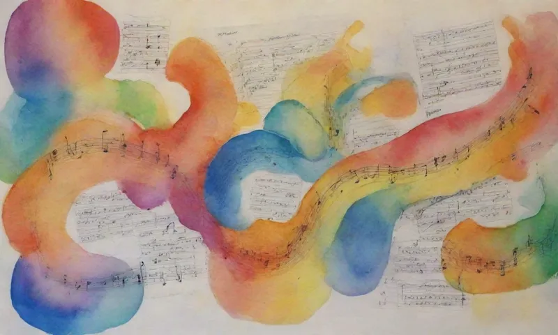 Un gráfico multicolor que representa diversos instrumentos como ondas sonoras que reflejan escalas y diagramas de flujo entrelazados con diagramas de figuras humanas que involucran actividades bajo diferentes contextos simbólicos: resistencia al estrés vs fuerza en interacciones sociales; recuperación de crisis con diversas soluciones a escala personal; estabilidad financiera y profesional