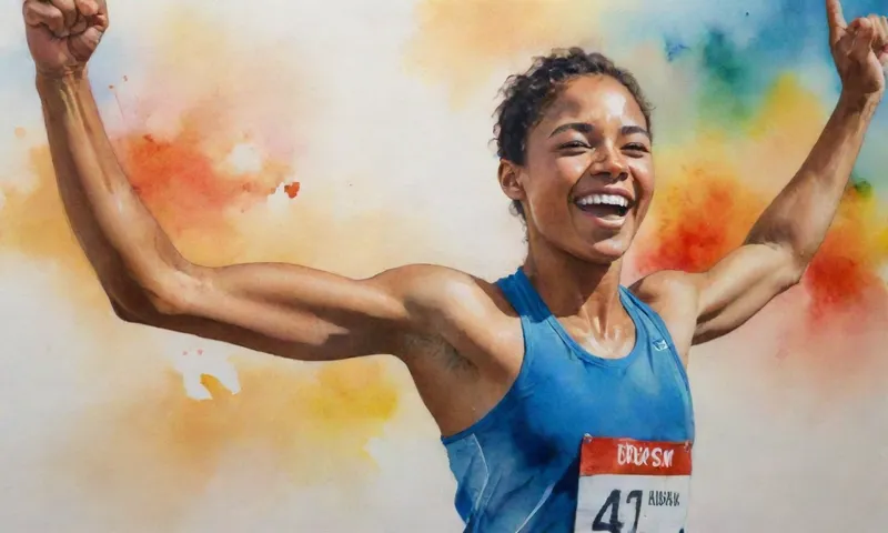 Un atleta de raza mixta