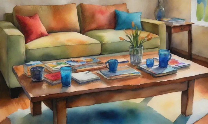 Una mesa de café con libros